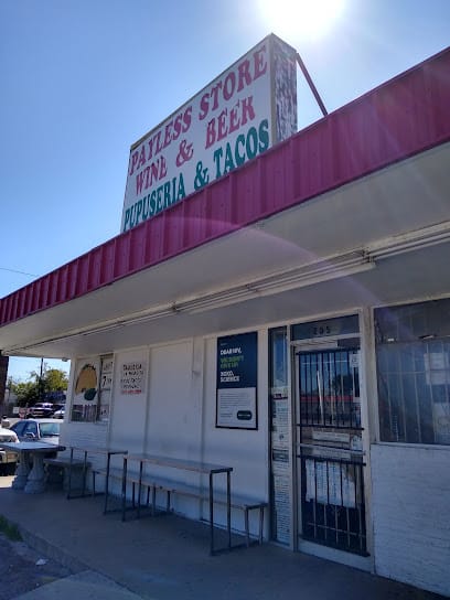 Payless store & La Pasadita - Pupusas Restaurant